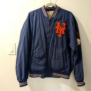 Mets Mirage , reversible Cooperstown collection. Cotton bomber jacket